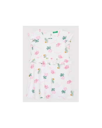 Rochie fete,  300129784, Bumbac, Alb, Alb