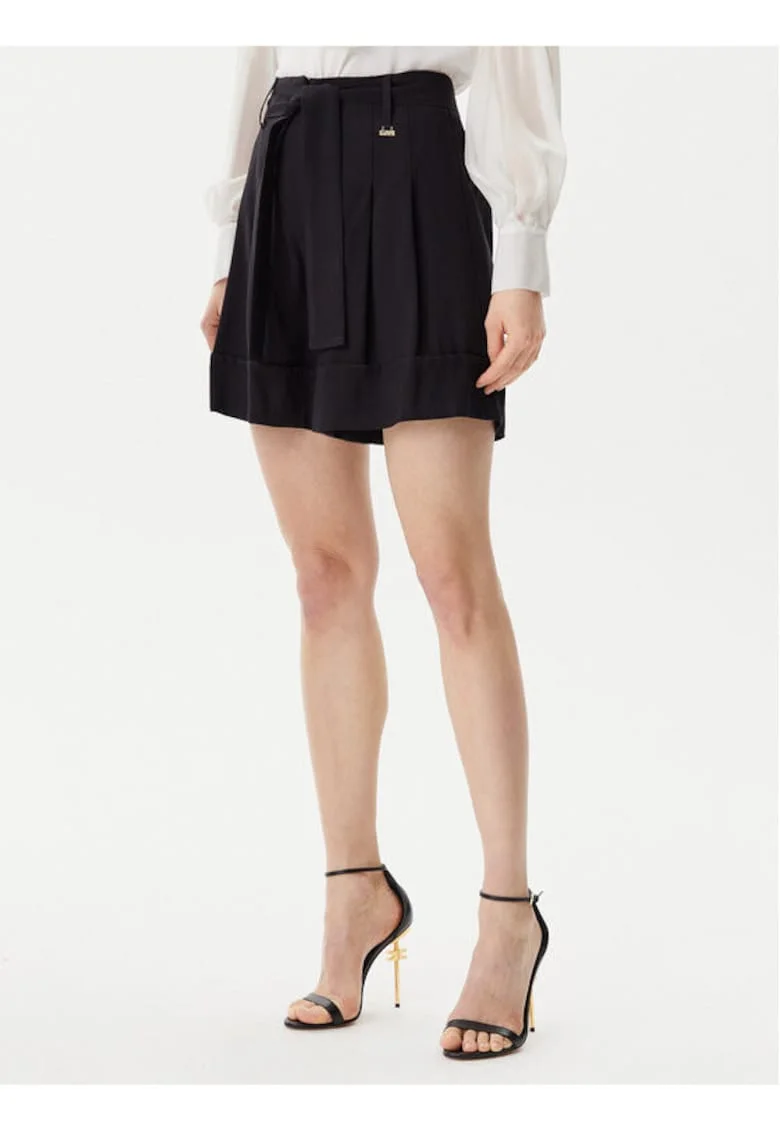 Pantaloni scurti dama,  305291028, Viscoza, Negru, Negru