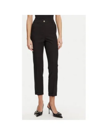 Pantaloni dama,  305290915, Poliester, Negru, Negru