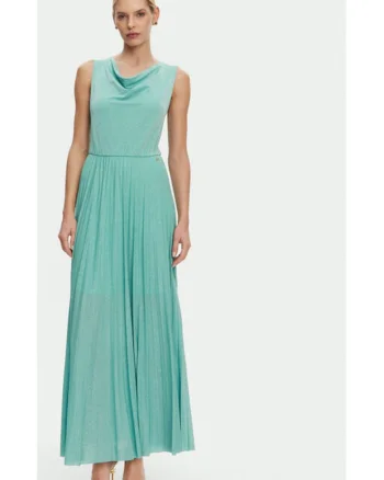 Rochie dama,  305291387, Viscoza/Lurex, Verde, Verde