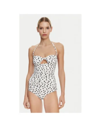 Costum de baie Dama,  305315311, Poliamida, Elastan, Alb