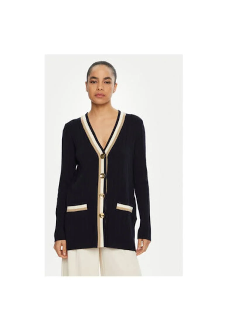 Cardigan dama,  304968464, Lana, Albastru, Albastru