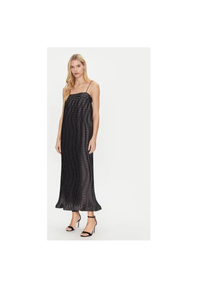 Rochie dama,  305172457, Poliester, Negru, Negru