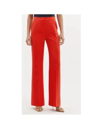 Pantaloni dama,  304139420, Poliester, Negru, Negru