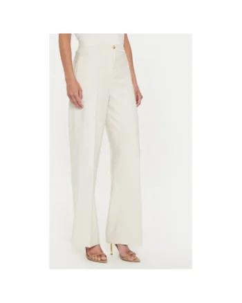 Pantaloni dama,  304573873, Viscoza, Bej, Bej