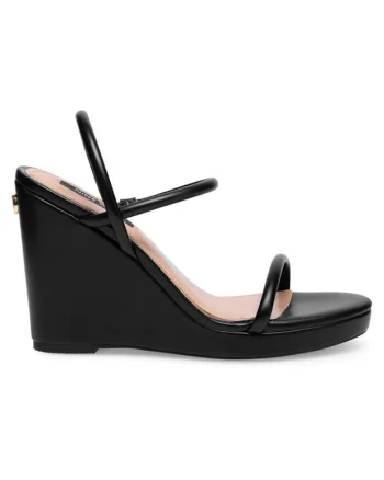 Sandale dama,  Sintetic, Negru, Negru