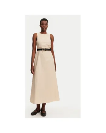 Rochie dama,  305389220, Bumbac, Bej, Bej