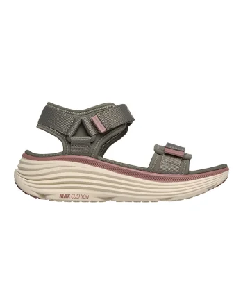 Sandale Max Cushioning Endeabor din material textil cu velcro, Kaki