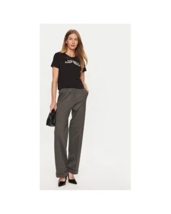 Tricou dama,  304905391, Bumbac, One Size INTL, Negru