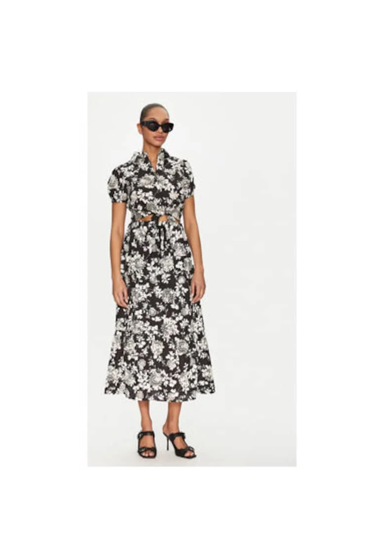 Fusta dama,  305244802, Bumbac, Negru, Negru