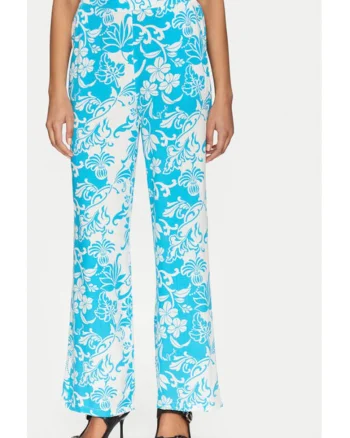 Pantaloni dama,  305244963, Viscoza, Albastru, Albastru