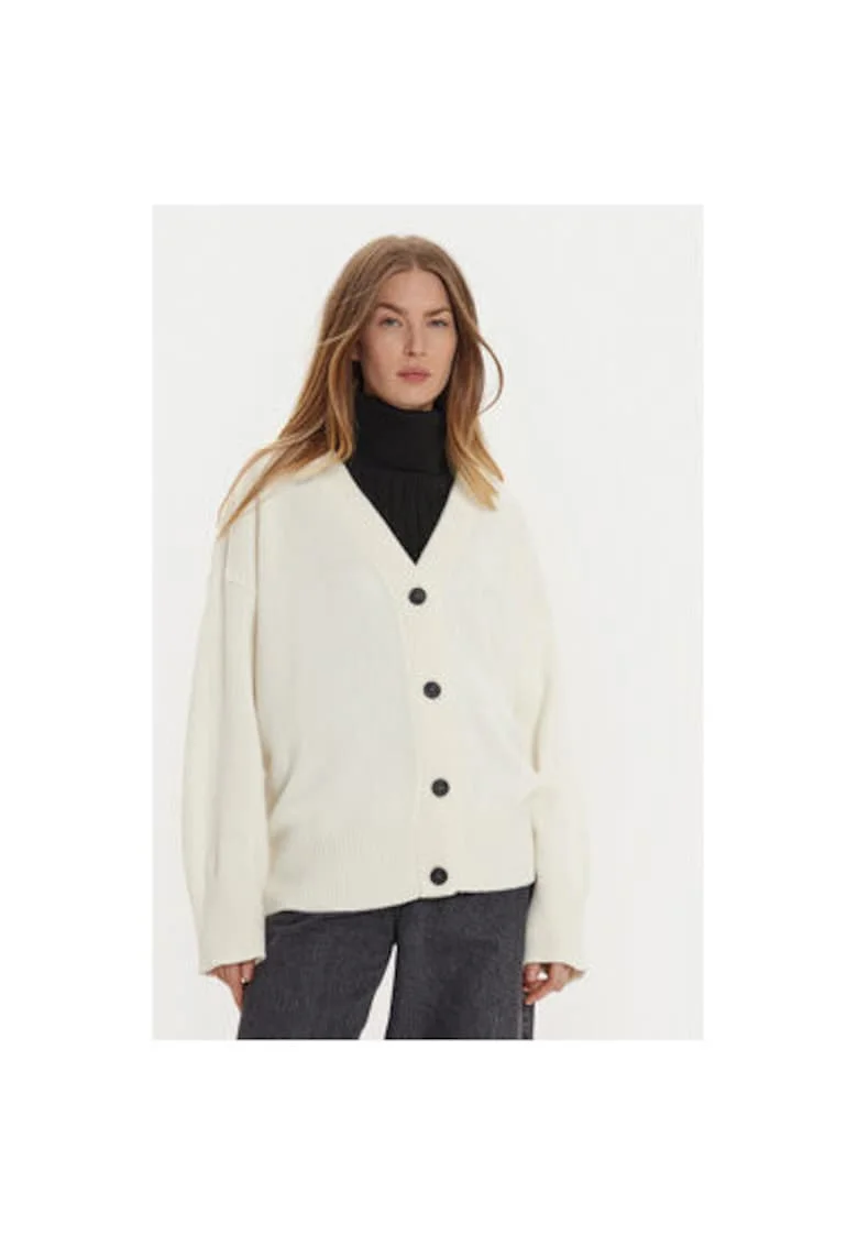Cardigan dama,  304948879, Viscoza/Poliamida/Lana, One Size INTL, Bej