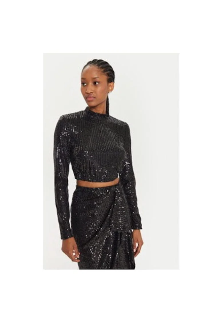 Bluza dama,  304936074, Poliester, Negru, Negru