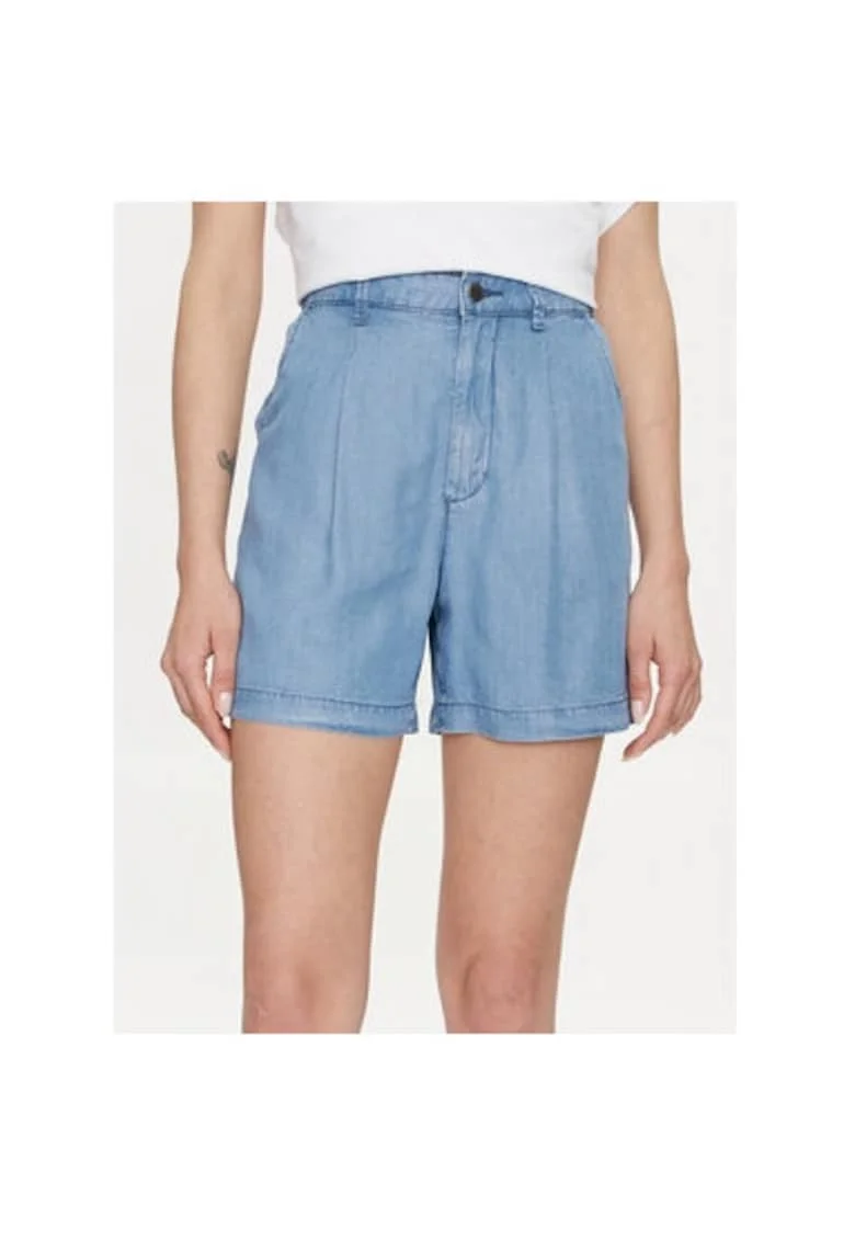 Pantaloni scurti dama,  303802370, Lyocell, Albastru, Albastru