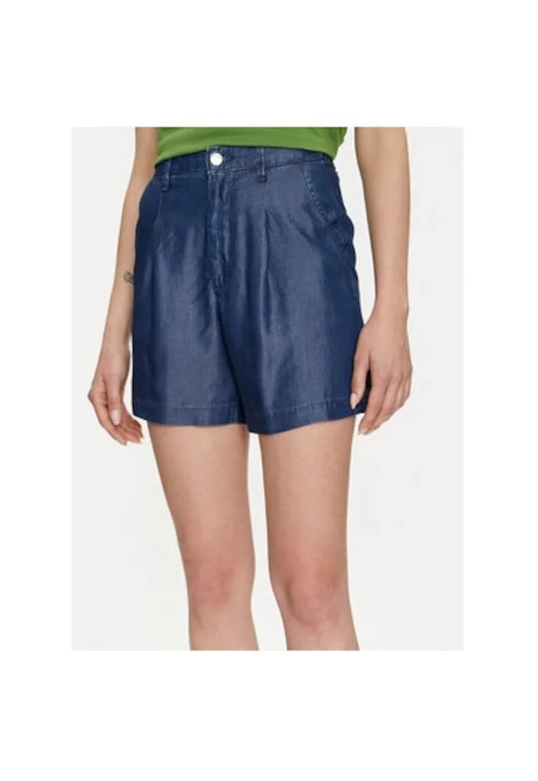 Pantaloni scurti dama,  303802363, Lyocell, Albastru, Albastru