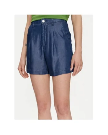 Pantaloni scurti dama,  303802363, Lyocell, Albastru, Albastru