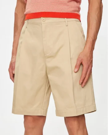 Pantaloni scurti barbati,  303787073, Bumbac, Bej, Bej