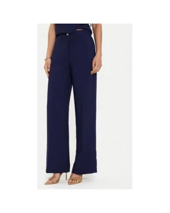 Pantaloni dama,  304573910, Viscoza, Albastru, Albastru