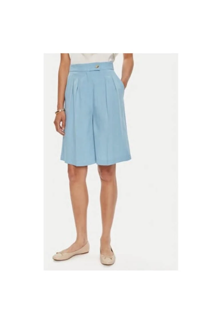 Pantaloni dama,  304549571, Viscoza/In, Albastru, Albastru