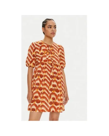 Rochie dama,  304554513, Bumbac, Portocaliu, Portocaliu