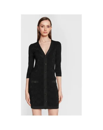 Rochie Dama,  302511501, Viscoza, Poliester, Negru, Negru