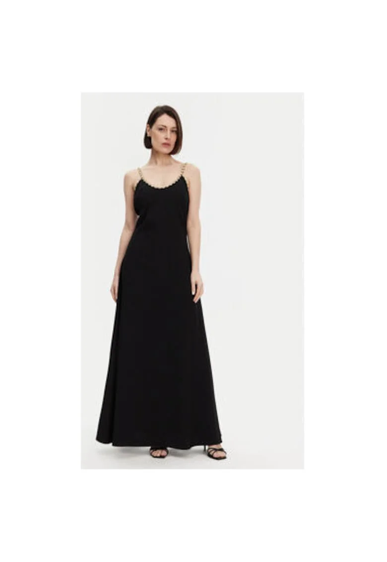 Rochie dama,  304772337, Poliester, Negru, Negru