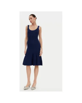 Rochie dama,  304772306, Rayon/Nylon, Albastru, Albastru
