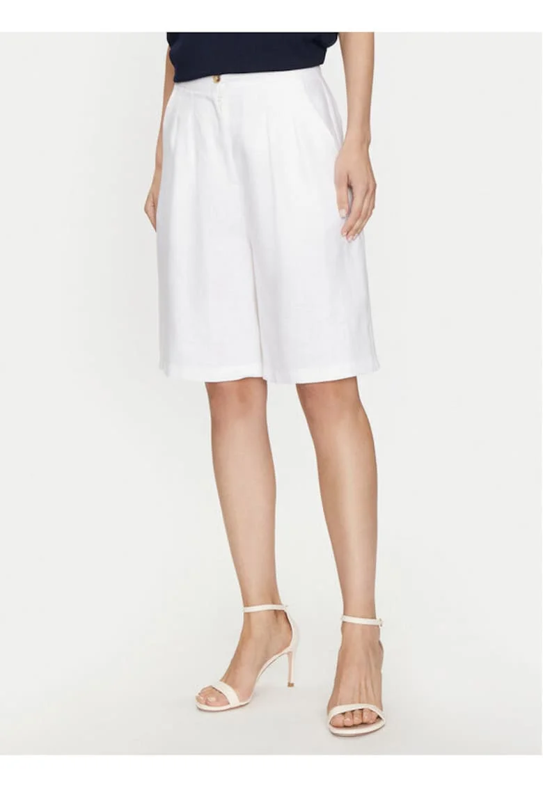 Pantaloni scurti dama,  304456800, In, Alb, Alb