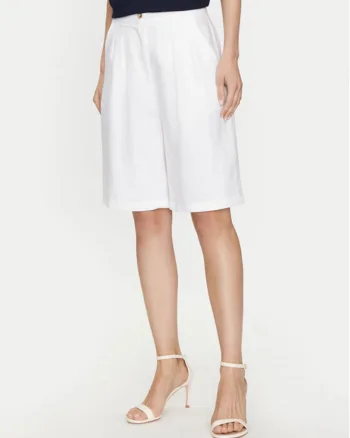 Pantaloni scurti dama,  304456800, In, Alb, Alb