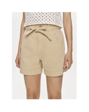 Pantaloni scurti dama,  303802301, Bumbac, Bej, Bej