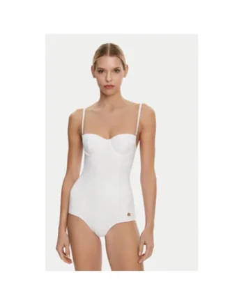 Costum de baie Dama,  305315267, Poliamida, Elastan, Alb, Alb