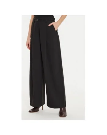 Pantaloni dama,  304919626, Poliester/Viscoza, Negru, Negru
