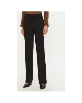 Pantaloni dama,  304963063, Poliester, Negru, Negru