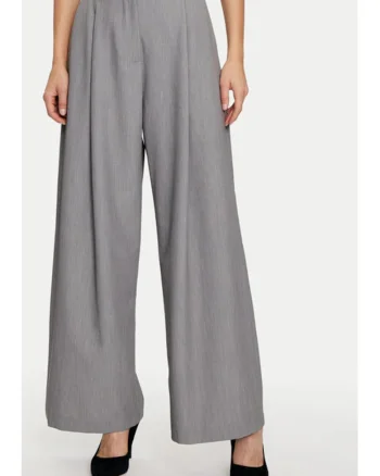Pantaloni dama,  304857492, Poliester/Viscoza, Gri, Gri