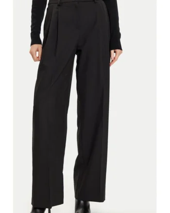 Pantaloni dama,  304831195, Poliester/Viscoza, Negru, Negru