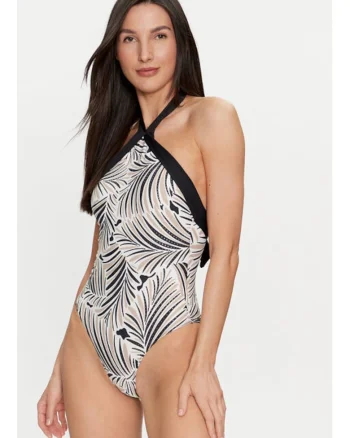 Costum de baie dama,  303691097, Poliamida, Bej, Bej