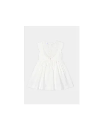 Rochie fete,  304013577, Viscoza/Poliester, Alb, Alb