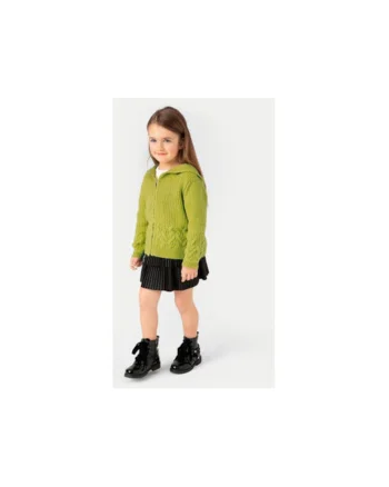 Bluza fete,  304320699, Acril/Poliester, Galben, Galben