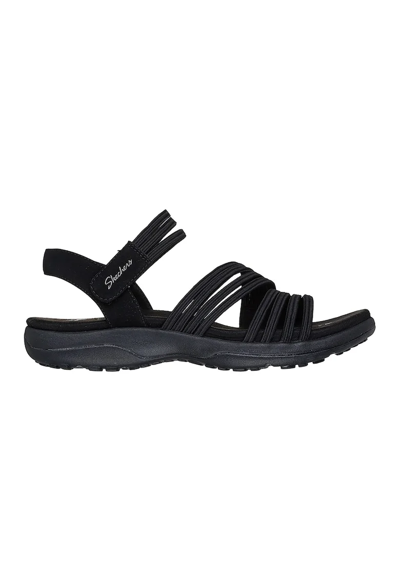 Sandale slim cu inchidere velcro Reggae, Negru