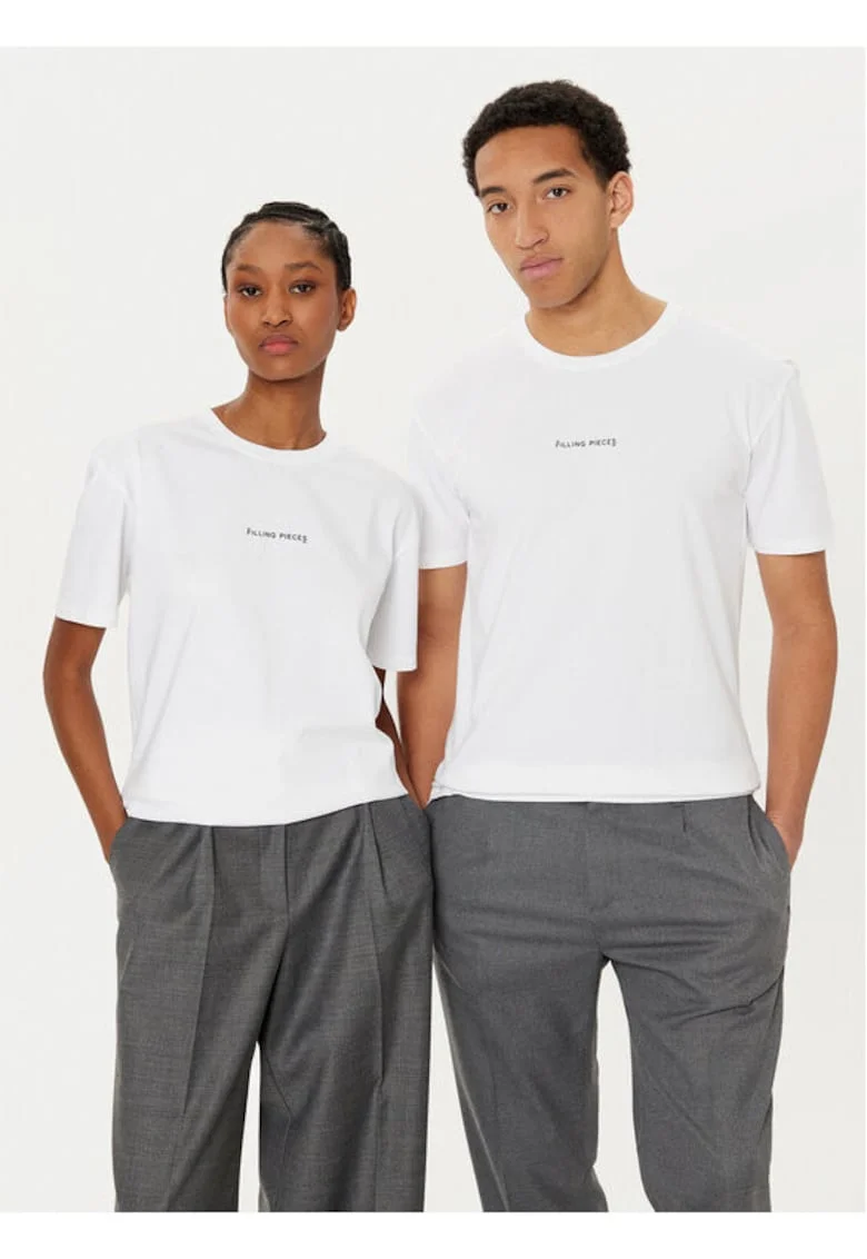 Tricou unisex,  305038579, Bumbac organic, Alb, Alb