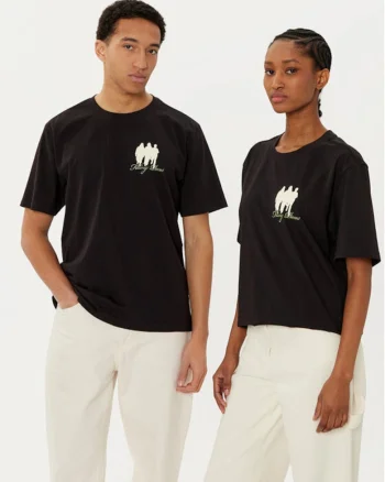 Tricou unisex,  305038708, Bumbac organic, Negru, Negru