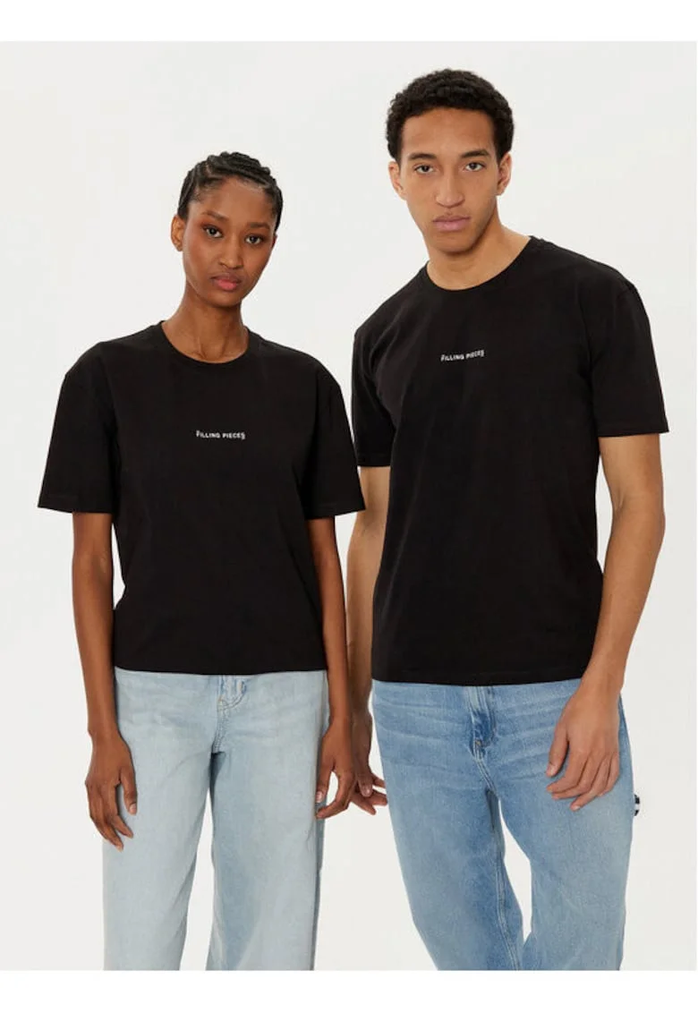 Tricou unisex,  305038562, Bumbac organic, Negru, Negru