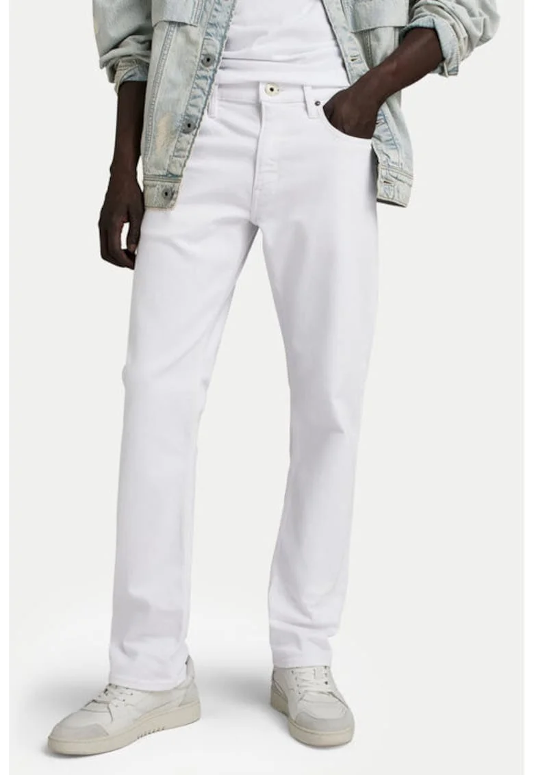 Blugi barbati, G Star Raw, 303804909, Bumbac, Alb, Alb