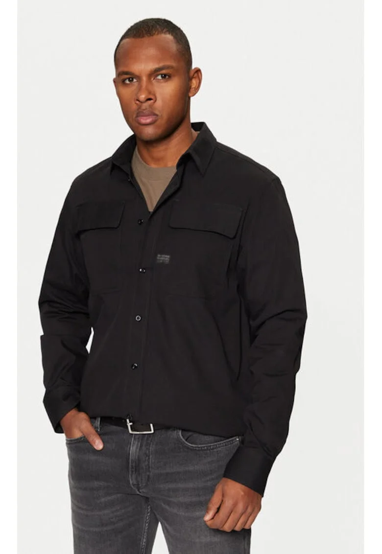 Camasa barbati, G Star Raw, 304710124, Bumbac, Negru, Negru