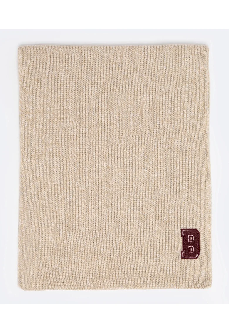 Fular unisex cu detaliu logo