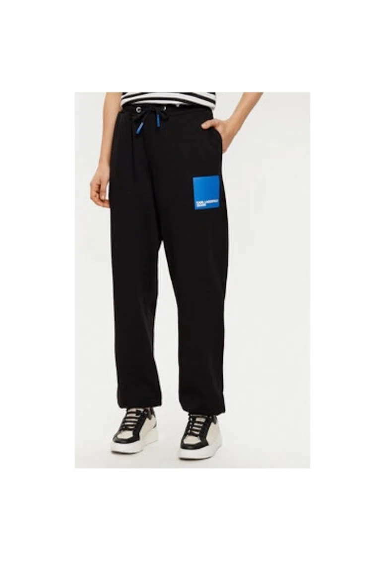 Pantaloni dama,  304582691, Bumbac organic, Negru, Negru