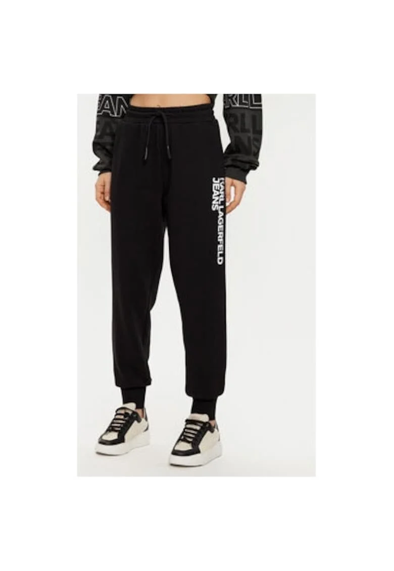 Pantaloni dama,  304582721, Bumbac organic, Negru, Negru