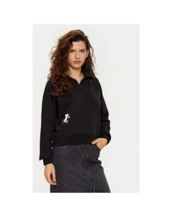 Bluza dama,  304579813, Bumbac organic, Negru, Negru