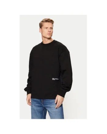 Bluza barbati,  304614002, Bumbac organic, Negru, Negru
