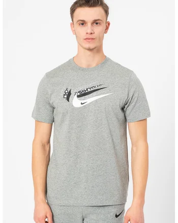 Tricou Swoosh 46452, Alb/Gri melange